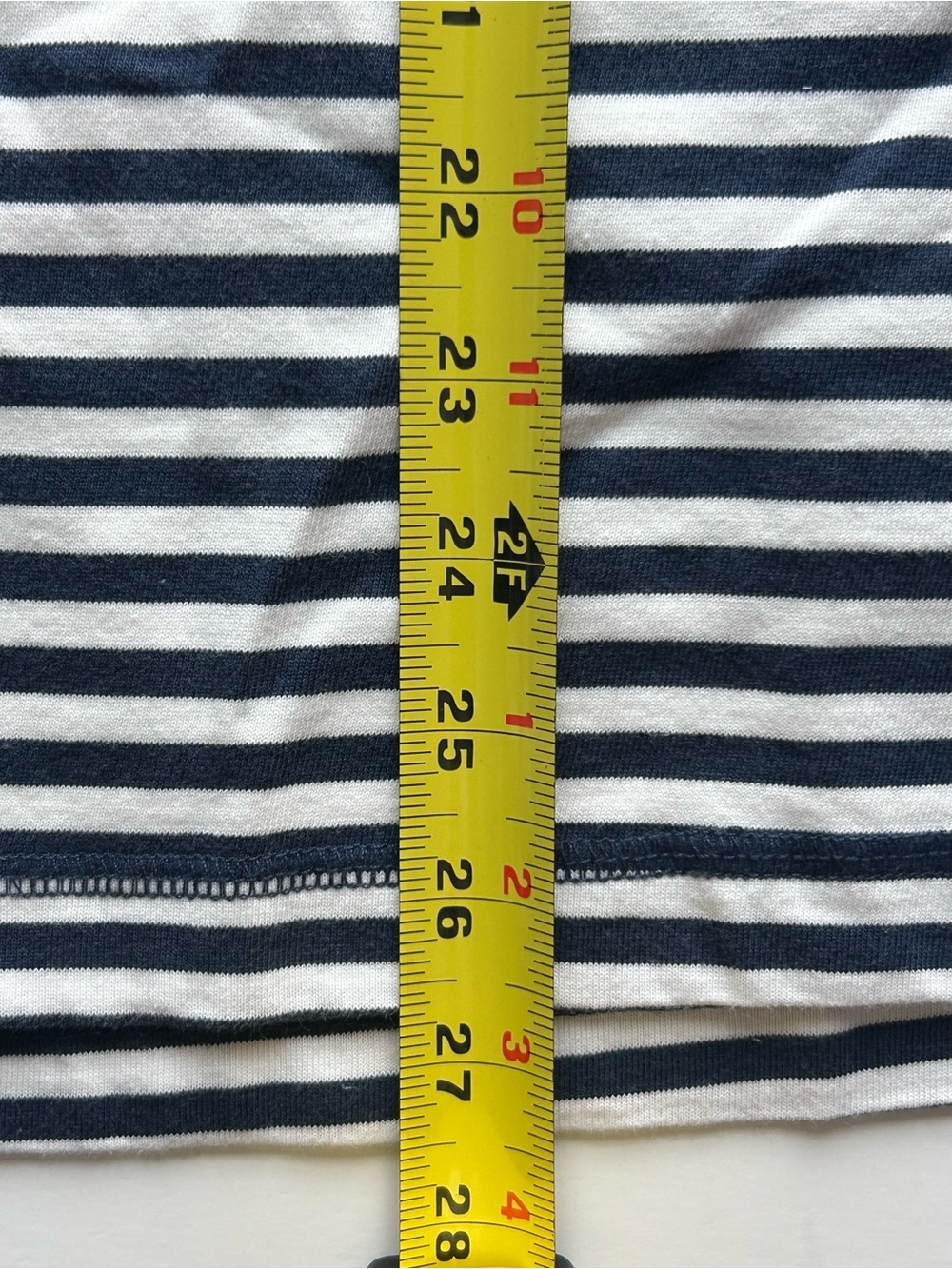 ☀️NEW Free People Movement Restoration Yarn Dye Navy & White Stripe Layer. Small - Picture 14 of 16